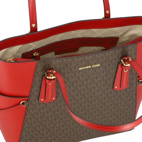 sac michael kors rouge|michael kors large satchel bag.